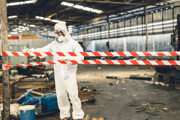 Professional Biohazard technician working in Burlington, IA